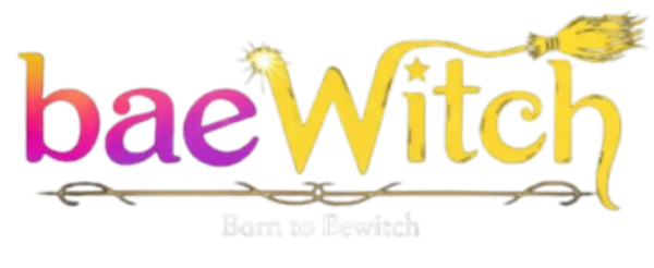 Logo of 'baeWitch' with a witch's hat icon on a white background